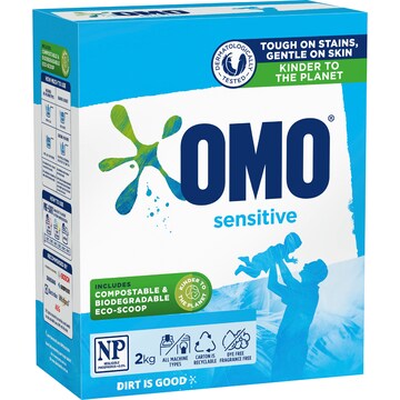 OMO Sensitive Laundry Powder Detergent 2kg