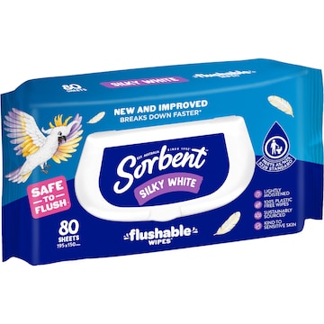 Sorbent Clean & Fresh Wipes 80 pack
