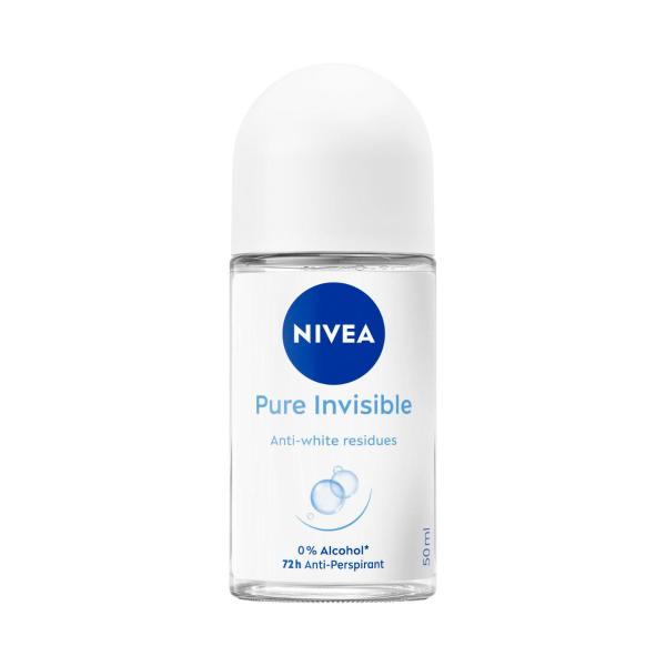 NIVEA DEO ROLL ON FEMALE PURE INVISIBLE 50ML