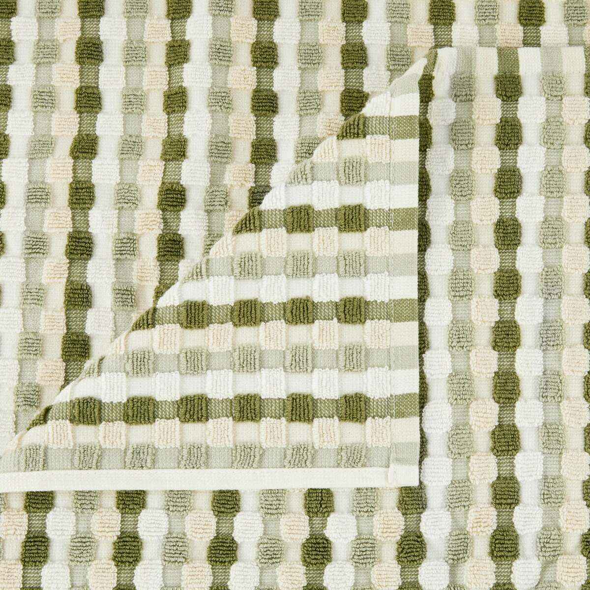 Green Popcorn Cotton Bath Towel