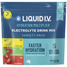 Liquid I.V Hydration Multiplier Variety Pack Electrolyte Powder Drink Mix 30 Sachets