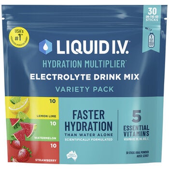 Liquid I.V Hydration Multiplier Variety Pack Electrolyte Powder Drink Mix 30 Sachets