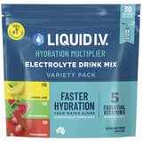 Liquid I.V Hydration Multiplier Variety Pack Electrolyte Powder Drink Mix 30 Sachets