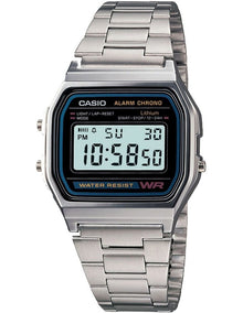 A158WA 1 Silver Stainless Steel Digital Watch