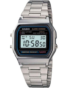 A158WA 1 Silver Stainless Steel Digital Watch