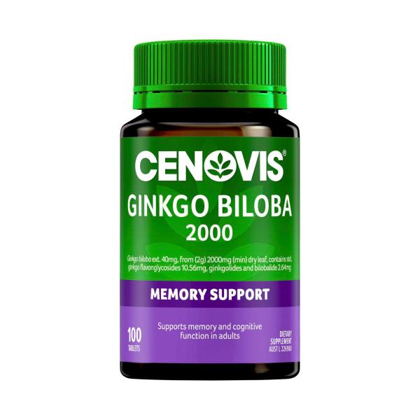 CENOVIS GINKGO BILOBA TABLETS 100PK