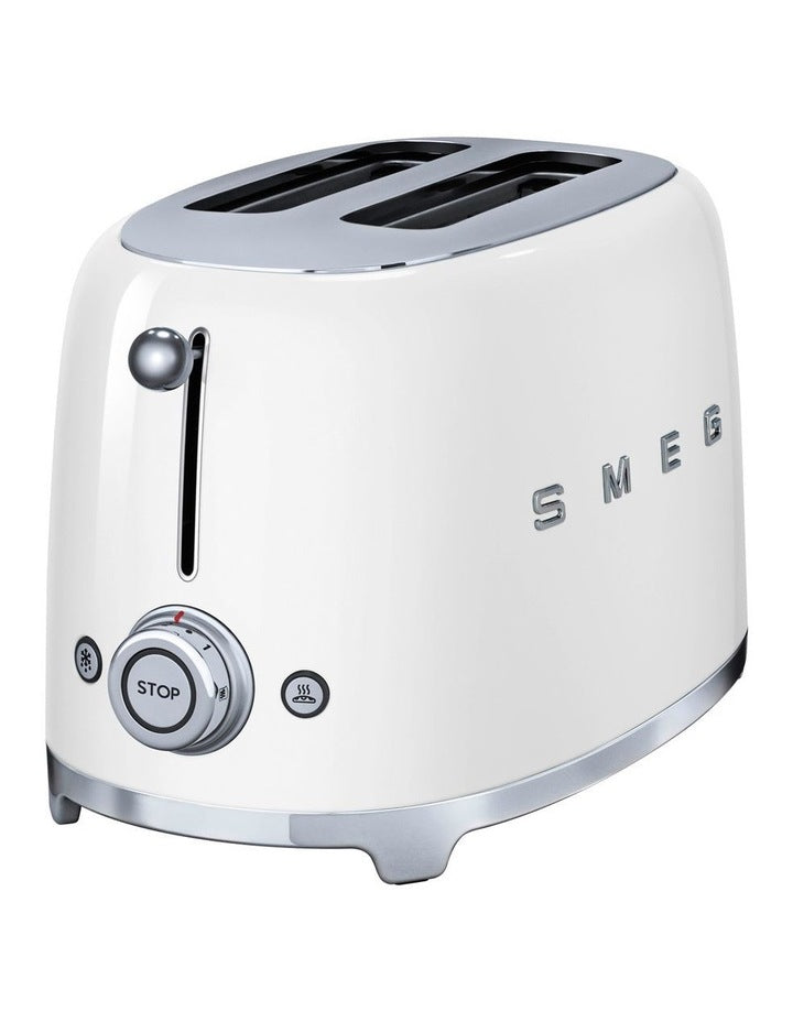 50's Style 2 Slice Toaster in White TSF01WHAU