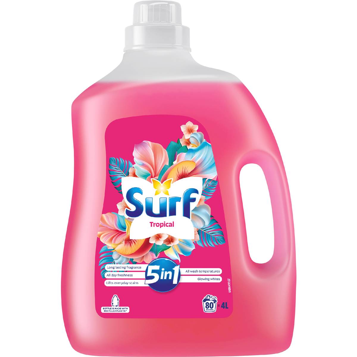 Surf Liquid Washing Detergent Tropical 80 Washes 4 l