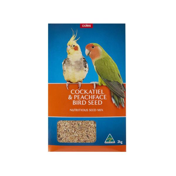 COLES COCKATIEL & PEACHFACE SEED 2KG