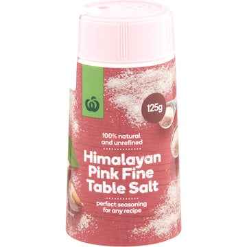 Woolworths Himalayan Pink Salt Fine Cut Shaker 125g