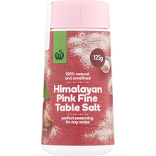 Woolworths Himalayan Pink Salt Fine Cut Shaker 125g