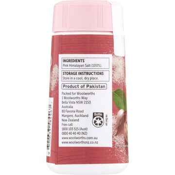 Woolworths Himalayan Pink Salt Fine Cut Shaker 125g