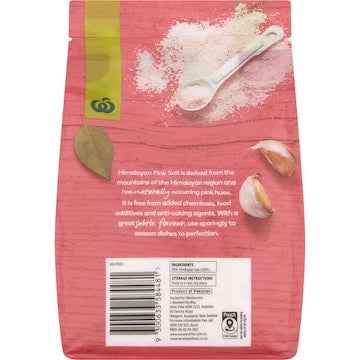 Woolworths Himalayan Pink Fine Table Salt 1kg