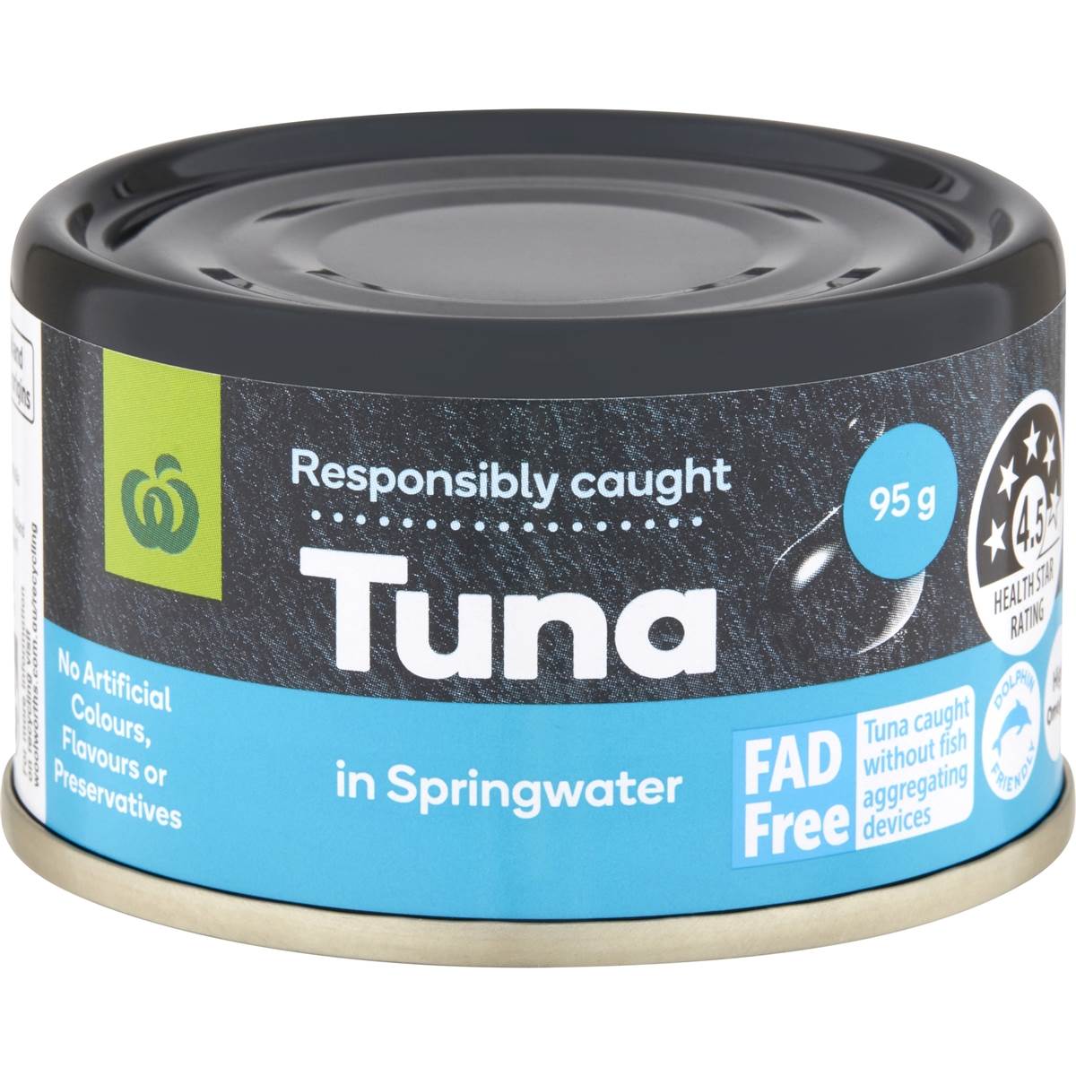 Woolworths Tuna In Springwater 95g