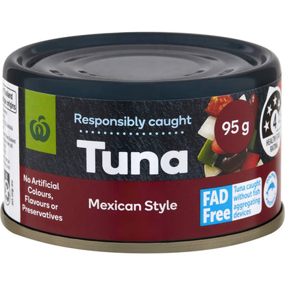 Woolworths Tuna Mexican Style 95g