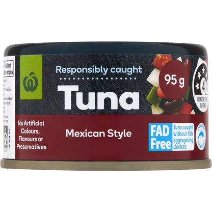 Woolworths Tuna Mexican Style 95g
