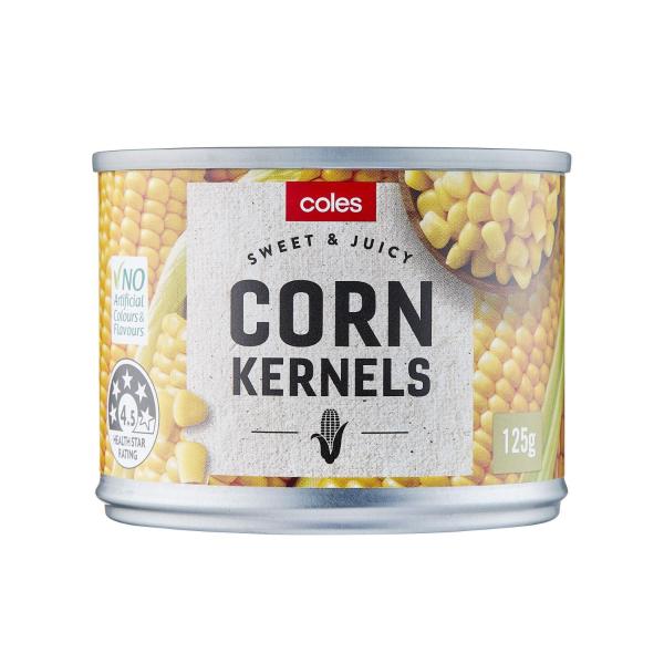 COLES CORN KERNELS 125G