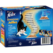Felix Adult Sensations Jellies Favourites Menu Wet Cat Food 85g x12 Pack