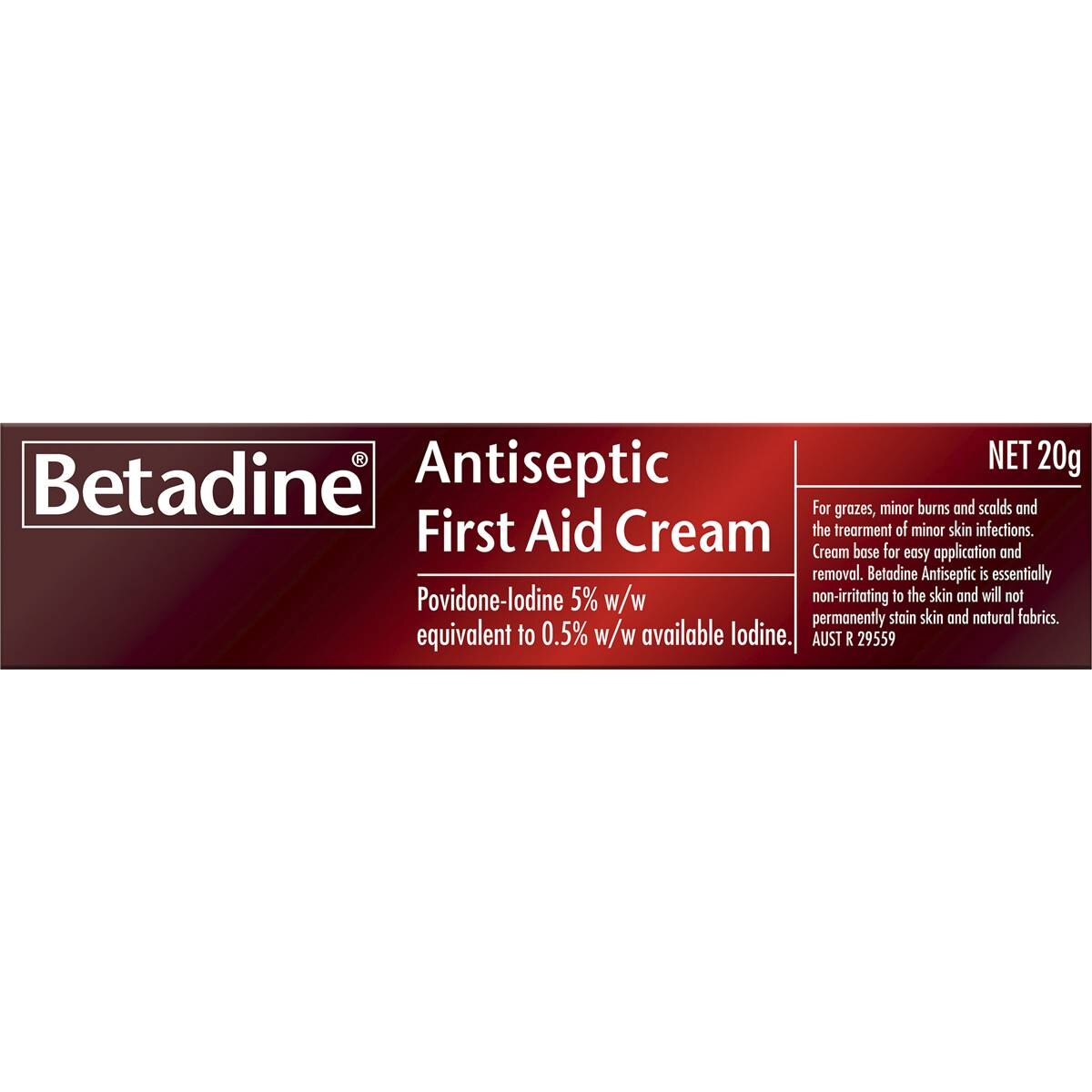 Betadine Antiseptic First Aid Cream 20g