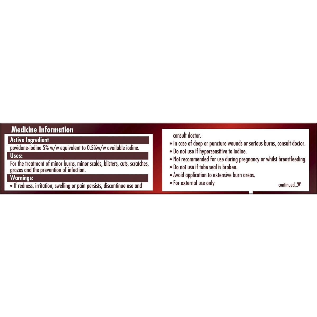 Betadine Antiseptic First Aid Cream 20g