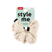 COLES SCRUNCHIES VELVET 3 PACK