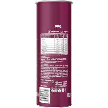 Pringles BBQ Stacked Potato Chips 134g