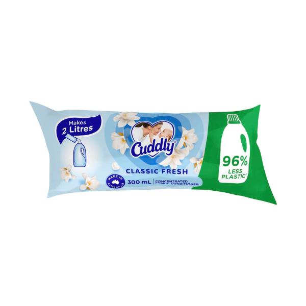 CUDDLY CONC FABRIC SOFTENER:CLASSIC FRESH:.:300 ML