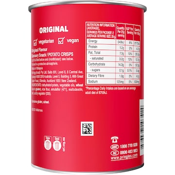 Pringles Original Salted Potato Chips 53g