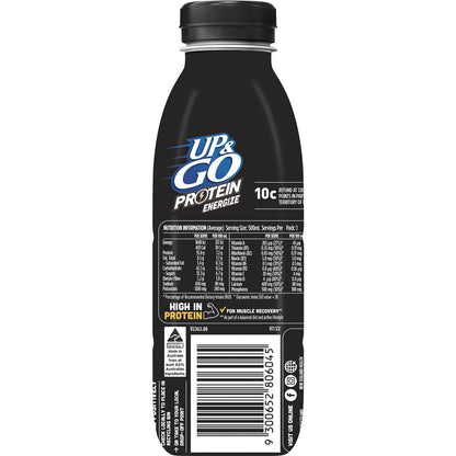 Up&Go Protein Energize Liquid Breakfast Choc 500mL