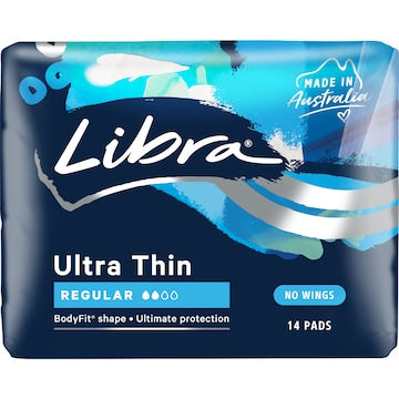 Libra Ultra Thins Sanitary Pads Thin Regular 14 pack