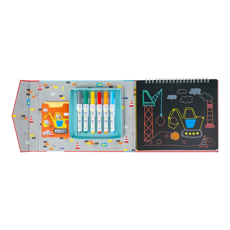 Floss & Rock Chalk Board Sketchbook Construction Art and Craft for Kids 3yrs+