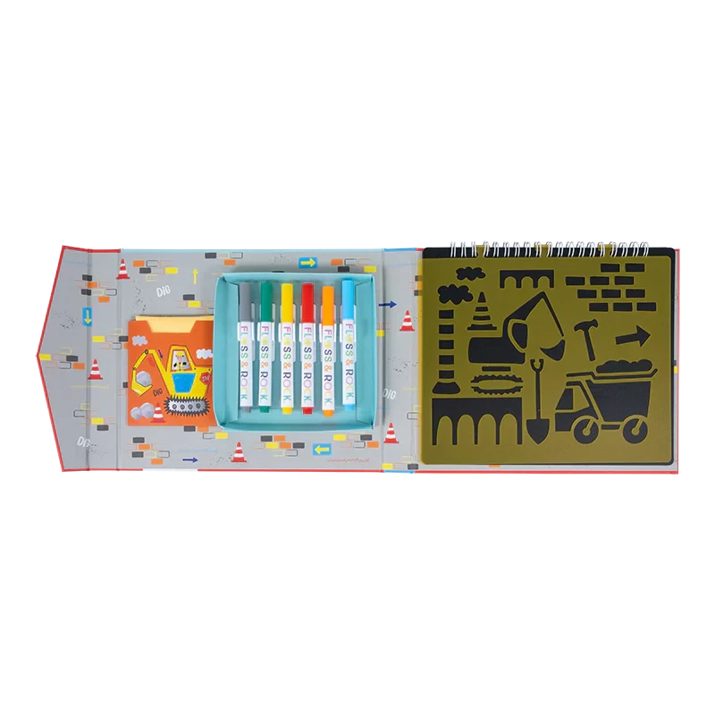 Floss & Rock Chalk Board Sketchbook Construction Art and Craft for Kids 3yrs+