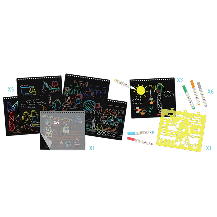 Floss & Rock Chalk Board Sketch Book Rainbow Fairy Art and Craft for Kids Fairy Unicorn and Castle Theme 3yrs+ Best Seller