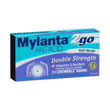 2Go Antacid Double Strength Chewable Tablets Lemon Mint