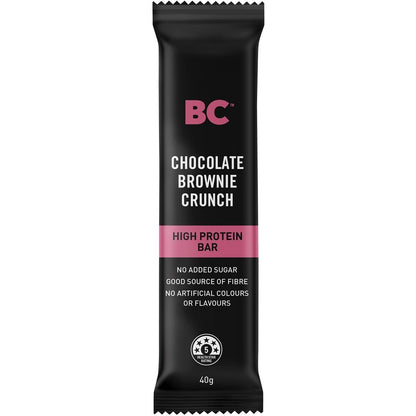 BC Snacks Chocolate Brownie Crunch High Protein Bar 40g