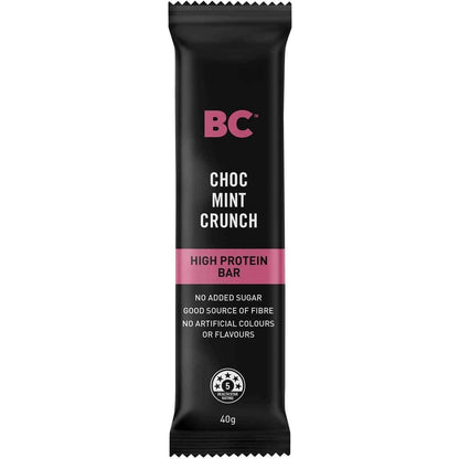 BC Snacks Choc Mint Crunch High Protein Bar 40g