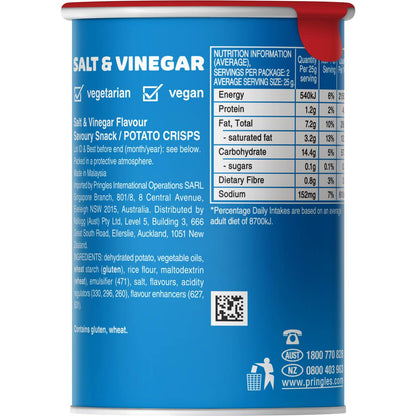 Pringles Salt & Vinegar Potato Chips 53g