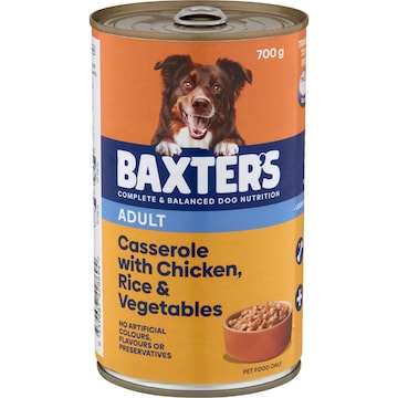 Baxter's Wet Dog Food Casserole Chicken Rice & Vegetables 700g