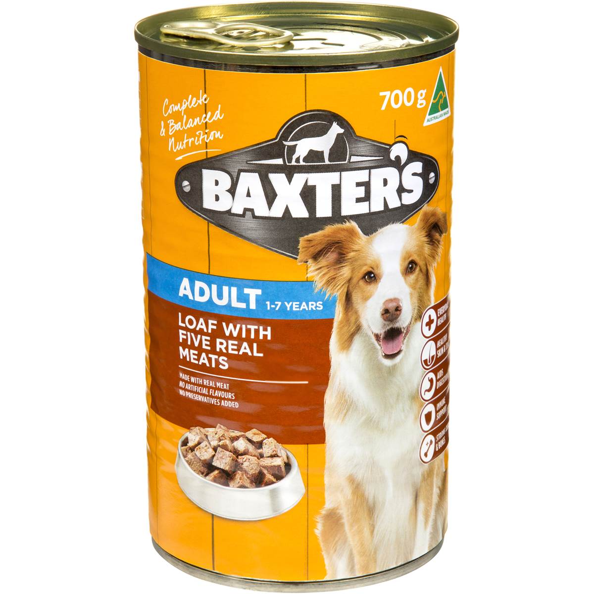 Baxter's Wet Dog Food Loaf Five Meats 700g