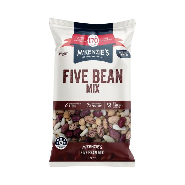MCKENZIE'S FIVE BEAN MIX 375G