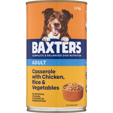 Baxter's Wet Dog Food Casserole Chicken Rice & Veg 1.2kg