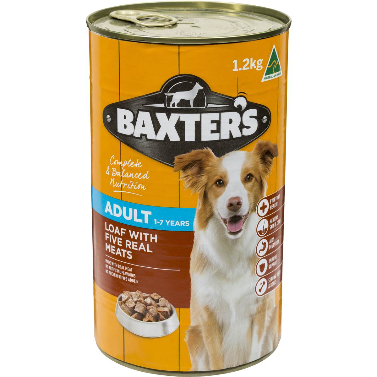 Baxter's Wet Dog Food Loaf Five Meats 1.2kg