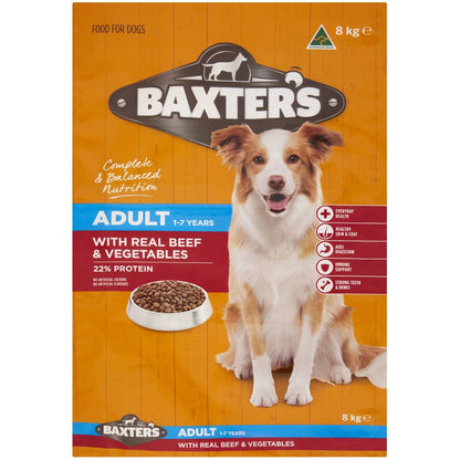 Baxter's Dry Dog Food Beef & Vegetables 8Kg