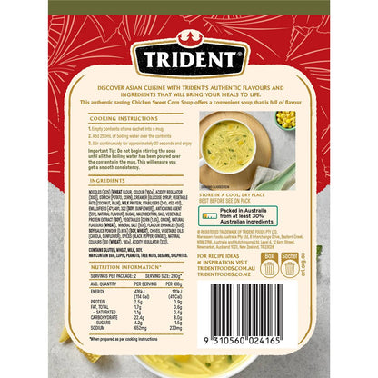 Trident Chicken Sweet Corn Flavour Instant Soup With Noodles 2 pack