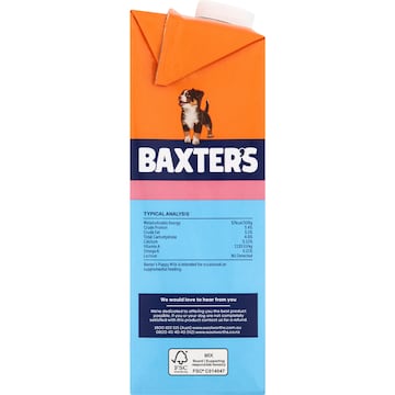 Baxter's Wet Dog Food Puppy Milk 1L