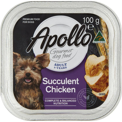 Apollo Wet Dog Food Succulent Chicken 100G