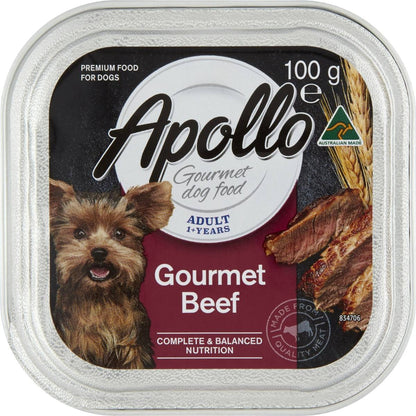 Apollo Wet Dog Food Gourmet Beef 100G
