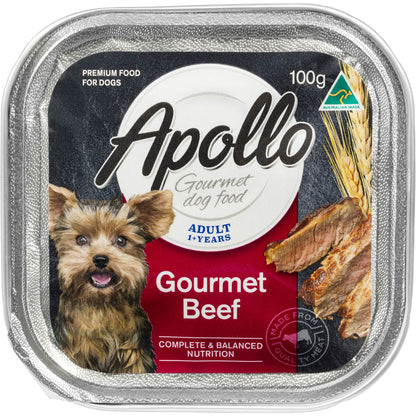 Apollo Wet Dog Food Gourmet Beef 100G