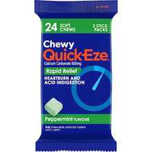 Quick-Eze Heartburn & Indigestion Relief Chewy Peppermint 24 pack