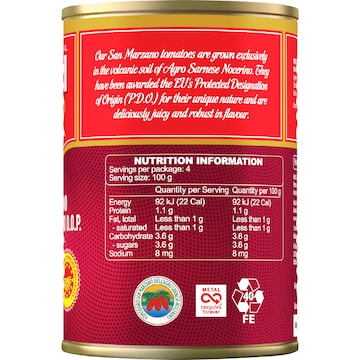 Mutti San Marzano Whole Peeled Tomatoes 400g